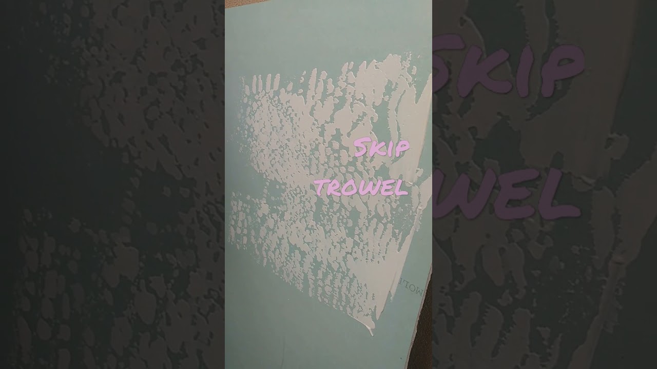 How to hand texture - How to skip trowel - watch & learn DRYWALL REPAIR CHANNEL DIY #shorts