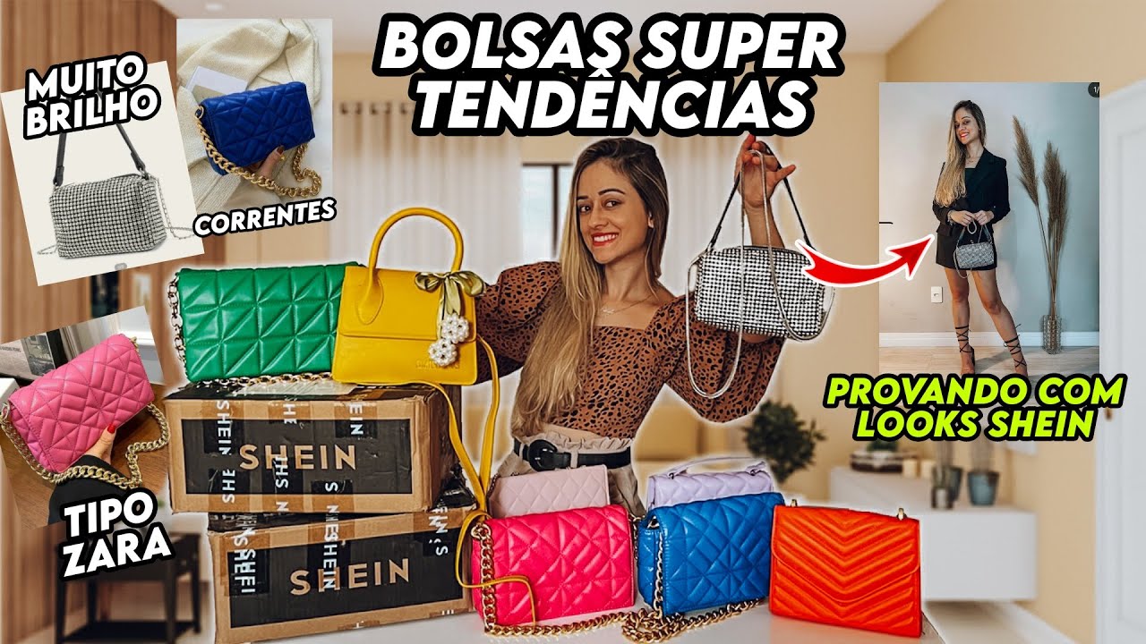 SHEIN BOLSAS TENDÊNCIAS *SÓ BOLSA PERFEITA* | COMPRINHAS SHEIN