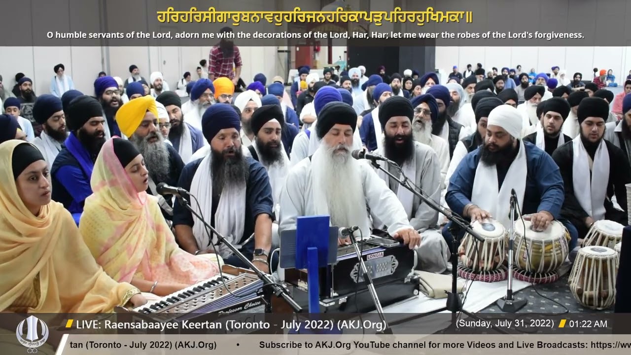 023 Bhai Harpreet Singh Jee Toronto - July 2022 Akhand Keertan Smaagam