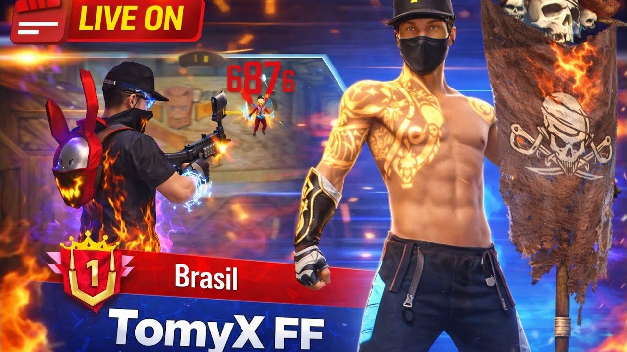 Free Fire Só caspa  Rank e X1 Salinha ❤️👽💫