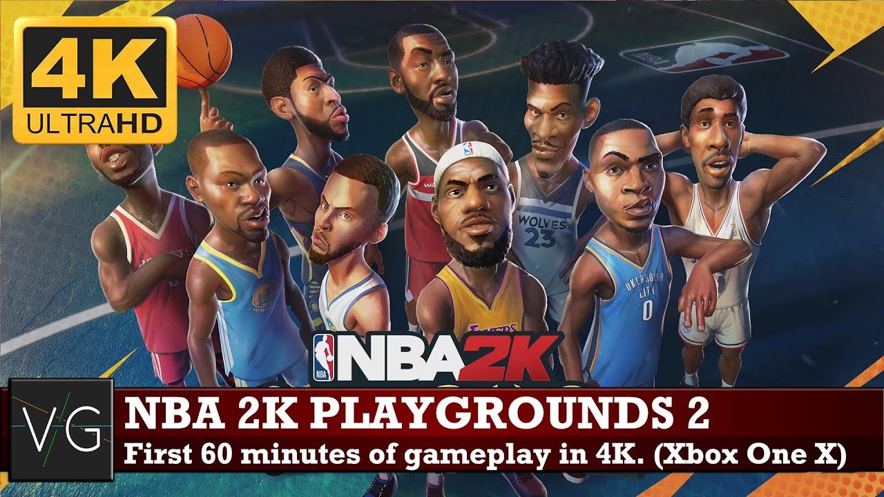 NBA 2K Playgrounds 2 (Xbox One X) - first 60 minutes of gameplay in 4K. No commentary.