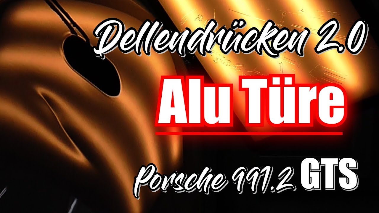 Dellen entfernen auf einer Alu Türe | Porsche 991.2 GTS |  Dellendrücken EXTREM | tief und spitz