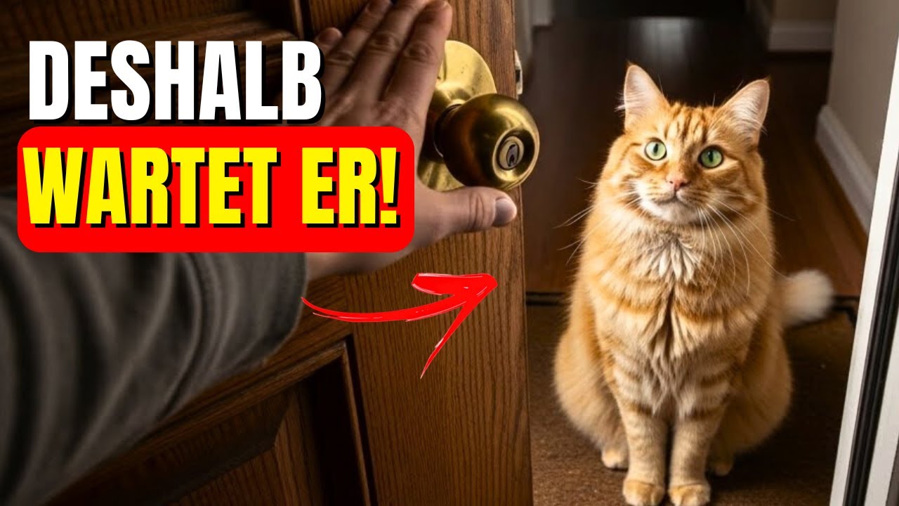 Wenn Ihre Katze an der Tür auf Sie wartet, versucht sie Ihnen Folgendes mitzuteilen…