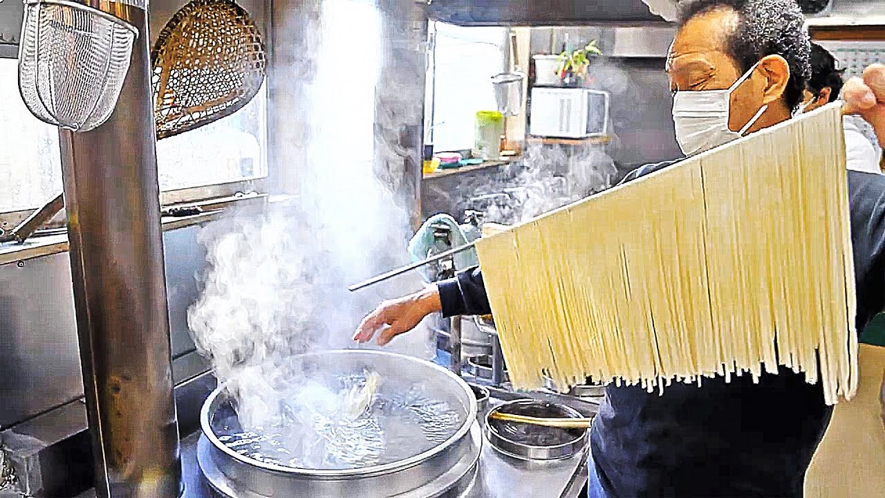 群馬水沢うどんの名店の開店前の仕込みから密着撮影！