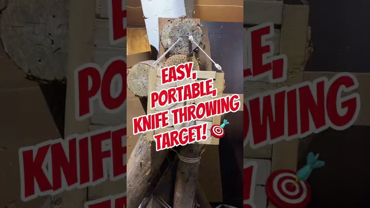 CHEAP & EASY DIY Portable Knife Throwing Target!