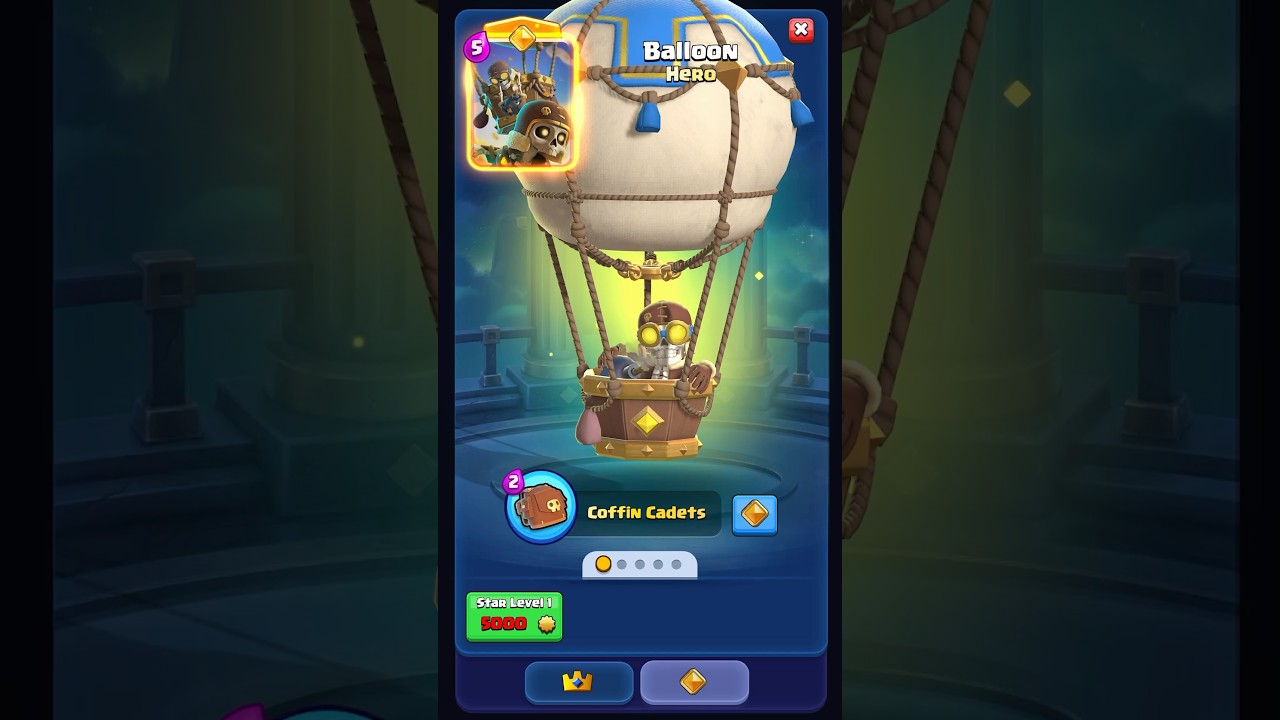 Полное руководство по использованию воздушного шара героя #clashroyale #shorts