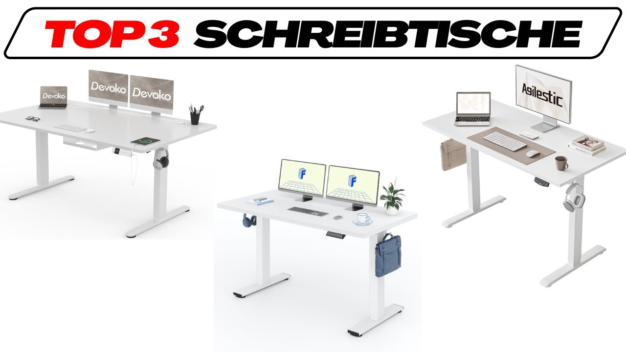 Beste Höhenverstellbare Schreibtische im Test Vergleich 2026 (TOP 3) 🥇 Testsieger