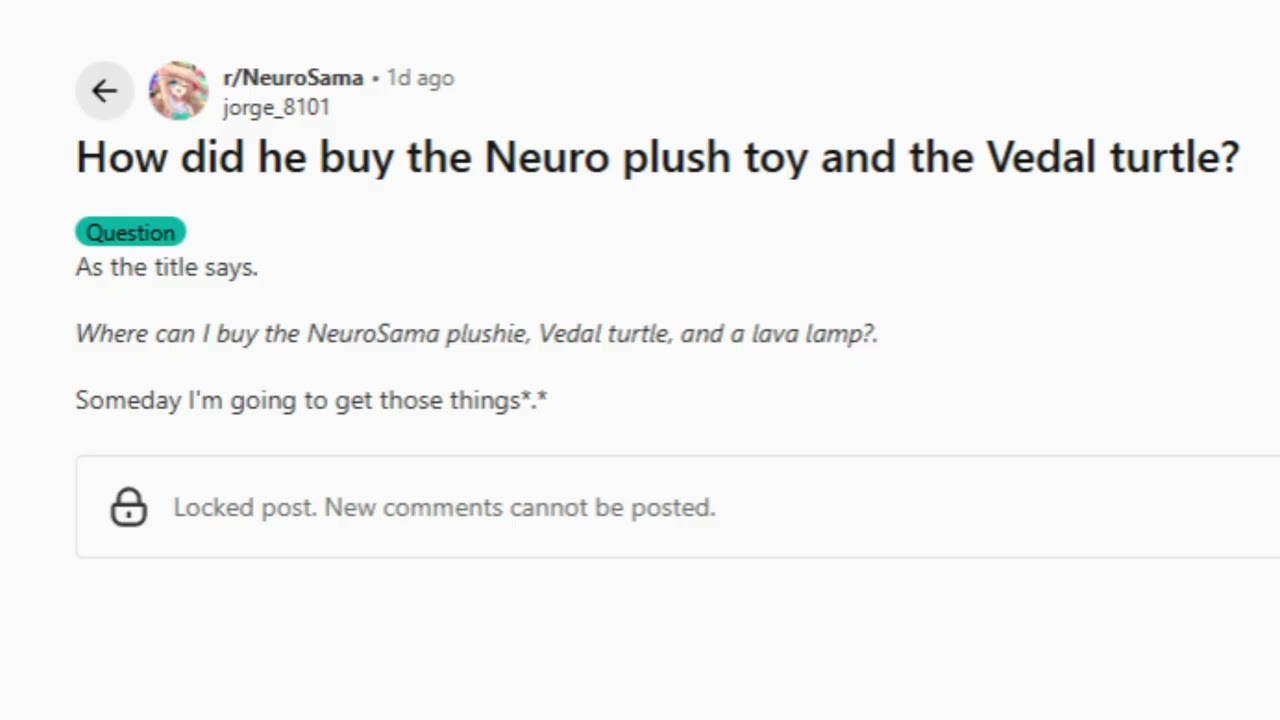 Как он купил плюшевую игрушку Neuro и черепаху Vedal? (Ай Сонг)
