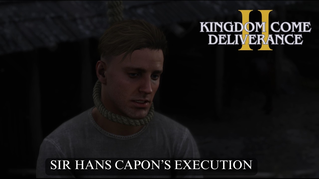 Cut scene - Henry saving Sir Hans Capon in KCD2