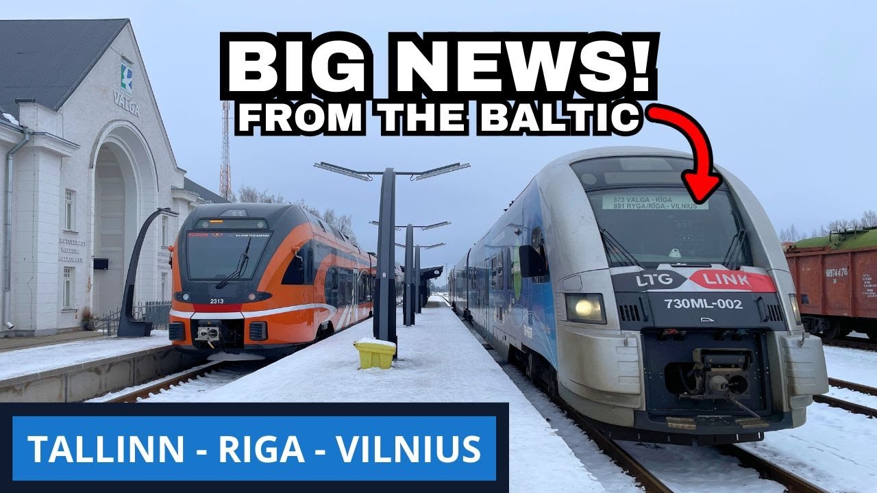 Tallinn - Riga - Vilnius by Train in One Day! First Class Baltic Adventure