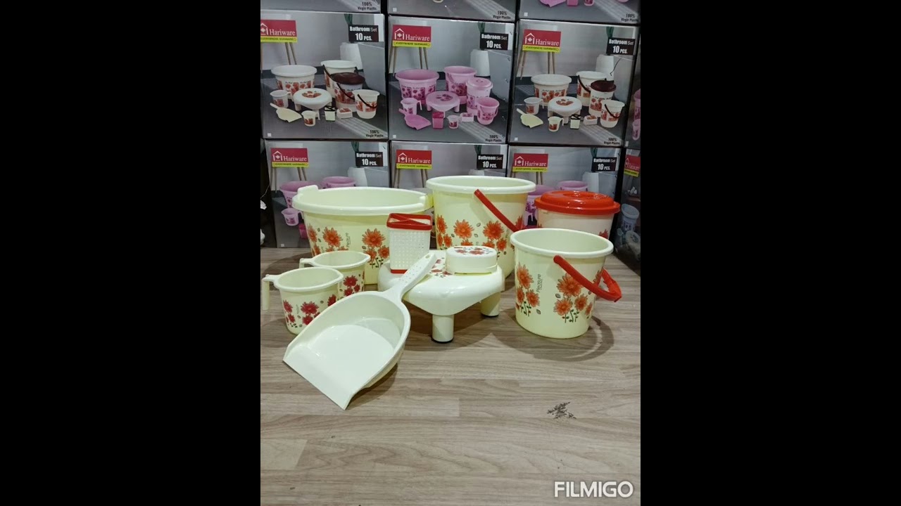 bathroom set  10 pcs    3 colour.