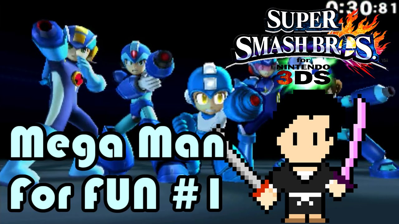 Super Smash Bros. 3DS Mega Man For FUN mode #1