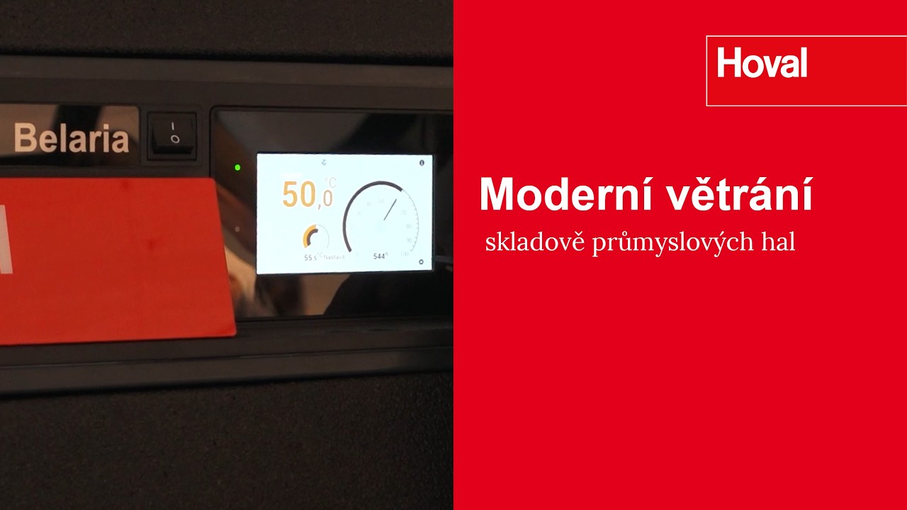 Moderní větrání skladově průmyslových hal