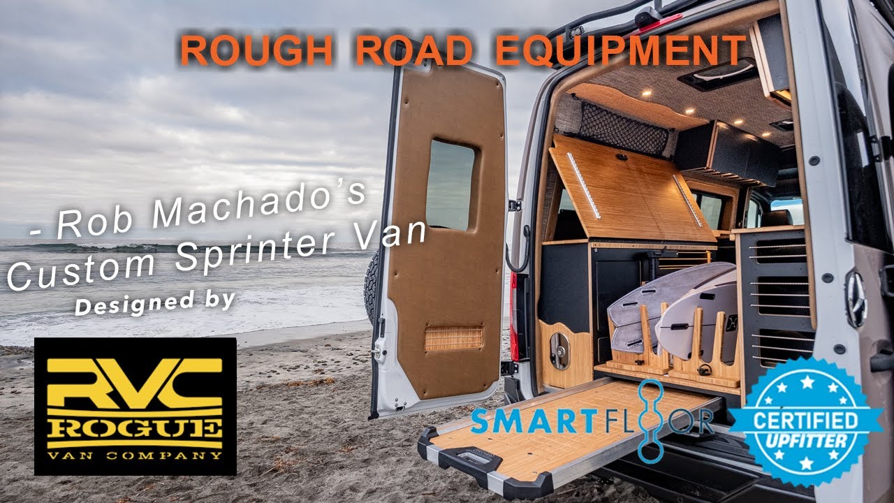 The Surf Van Built for a Legend: Rob Machado's Dream van brought to life by Rogue Vans. 🌊💯