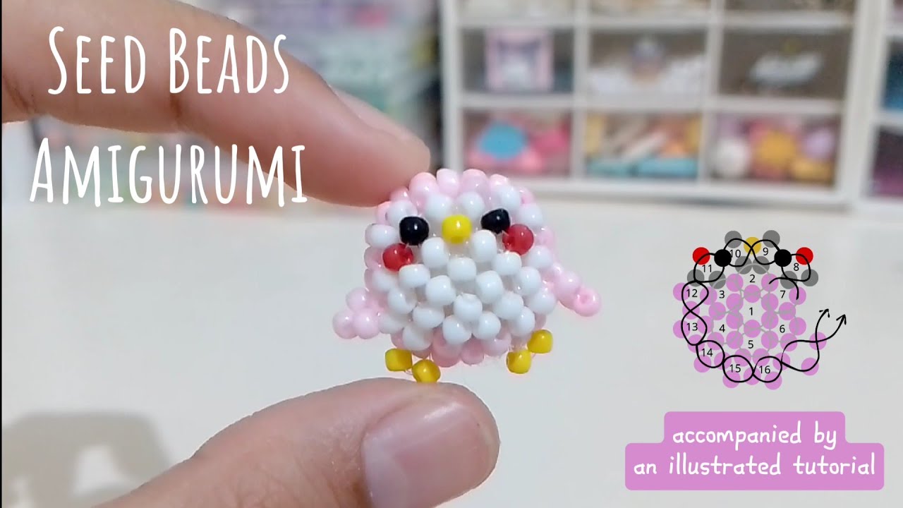 3D Beaded Animal Tutorials : Penguin, Easy Steps For Beginners