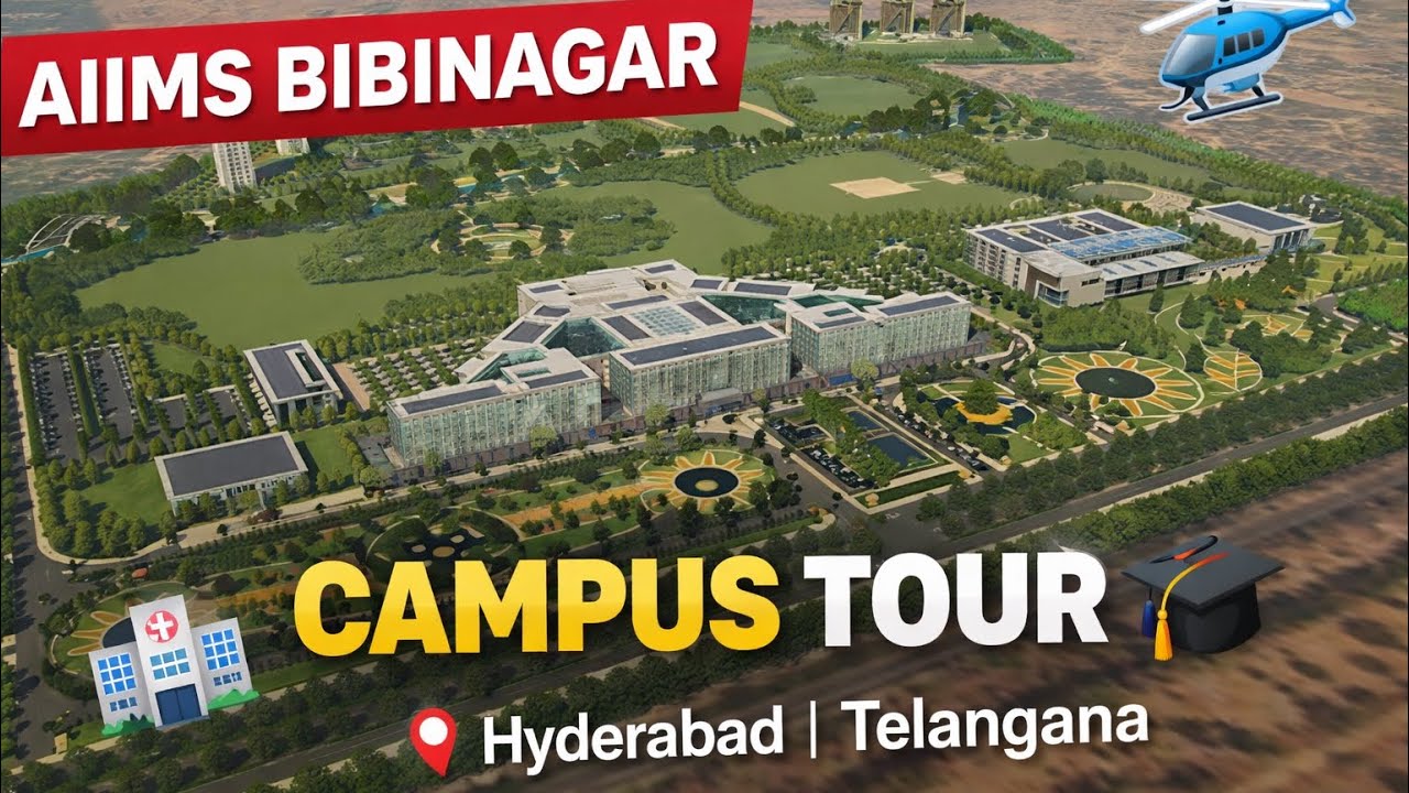 Aiims Bibinagar full Campus Tour || Part 1 - UG HOSTELS