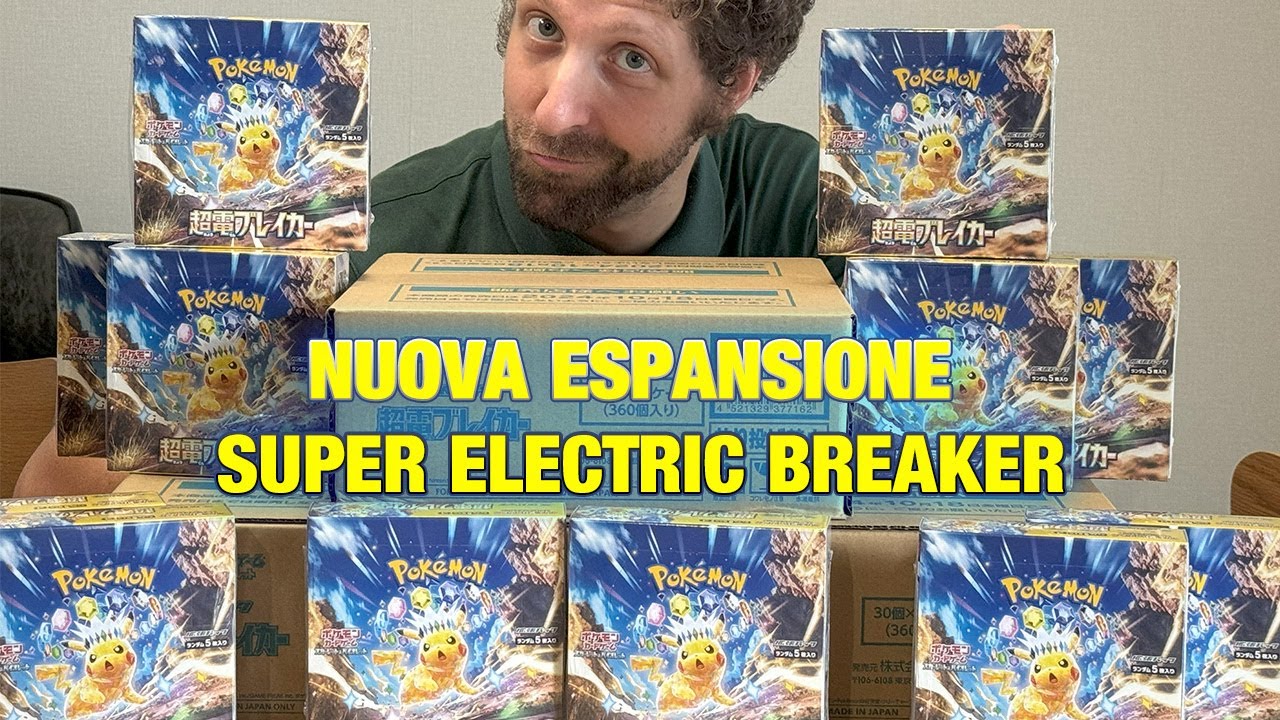 Apro Box Pokemon Nuova Espansione Giapponese Super Electric Breaker Sv8