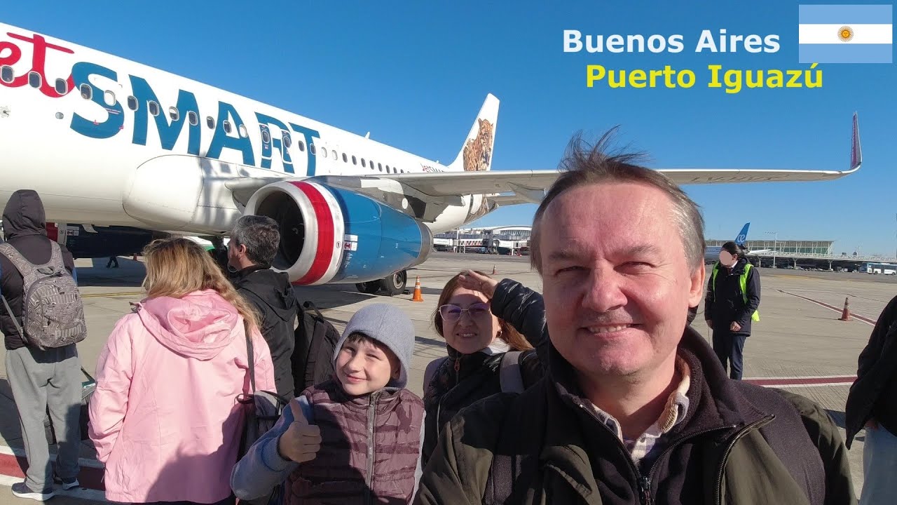 Aeropuerto Ezeiza ✈️ Buenos Aires vuelo JetSmart a Puerto Iguazú Misiones