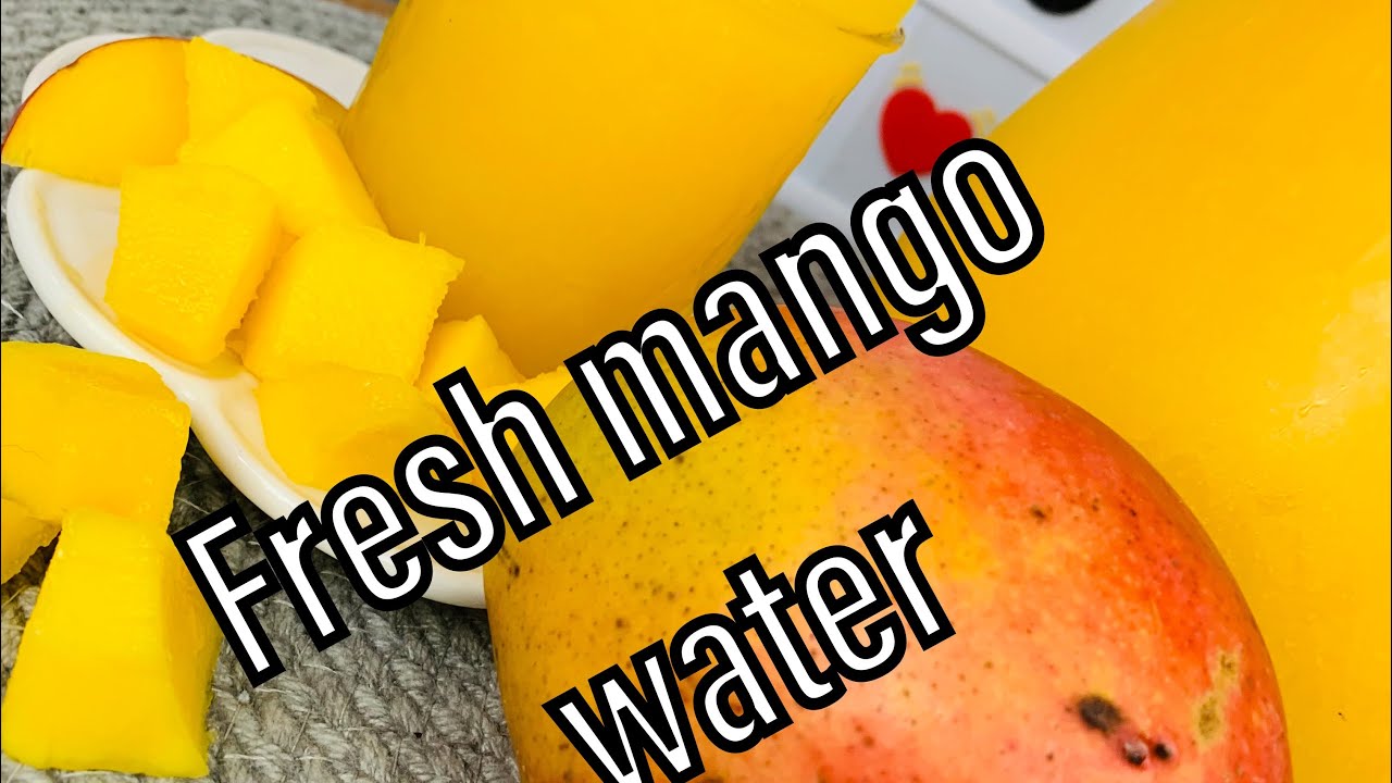 how to make fresh mango water(  #fresh #homemade #delicious
