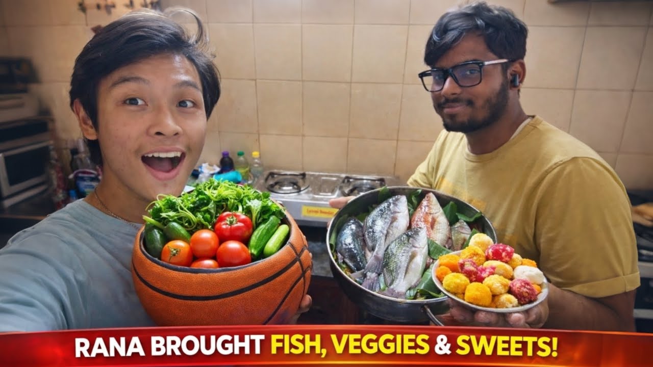 Rana Brought Fish, Veggies & Sweets From Home | Unexpected Surprise 😍