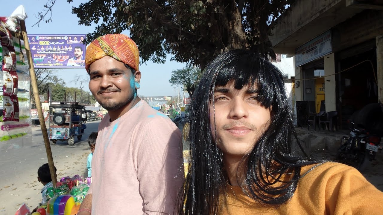 My New Hairstyle 🤣 Holi Look 