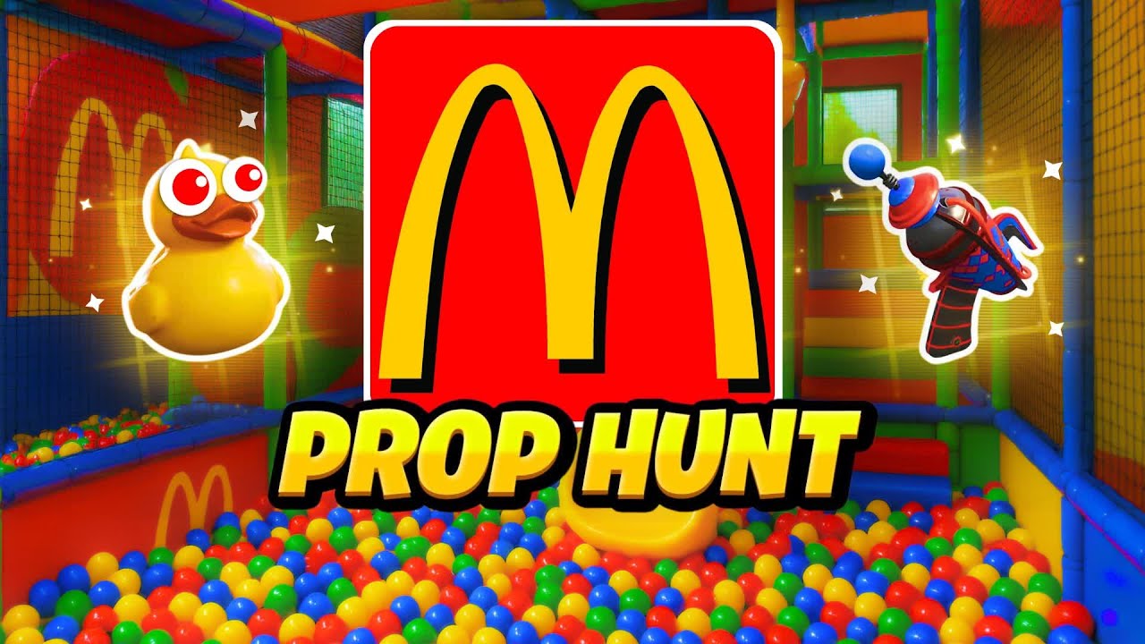 [🚨 SECRET ROOMS & BURGERS 🚨] FORTNITE MACCAS PROP HUNT 🍟 MAP CODE: 9525-2043-3889