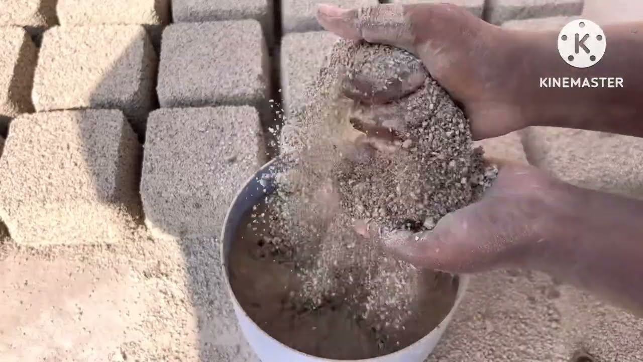 ASMR ~ Crunchy Pure Concrete Texture Water 💦 Crumbling 