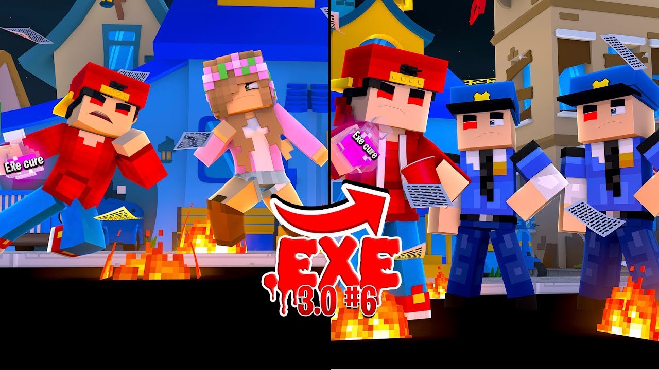 Minecraft .EXE 3.0 #6 - ROPO .EXE STEALS THE CURE FROM LITTLE KELLY!!