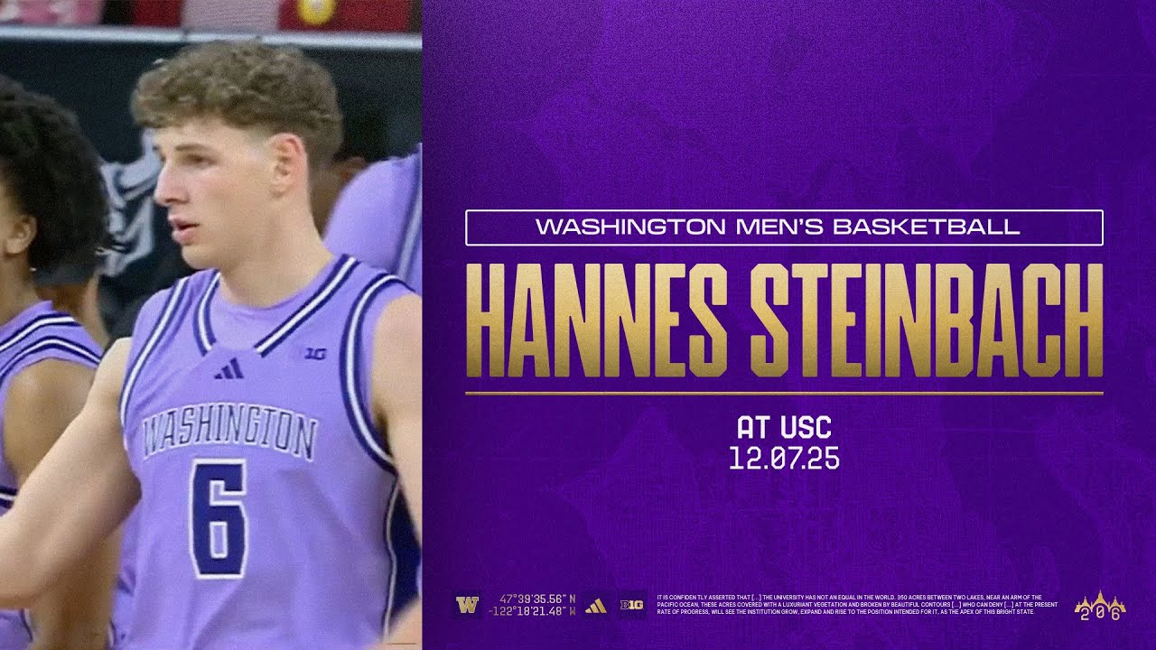 Hannes Steinbach Highlights | Washington Men's Basketball vs USC