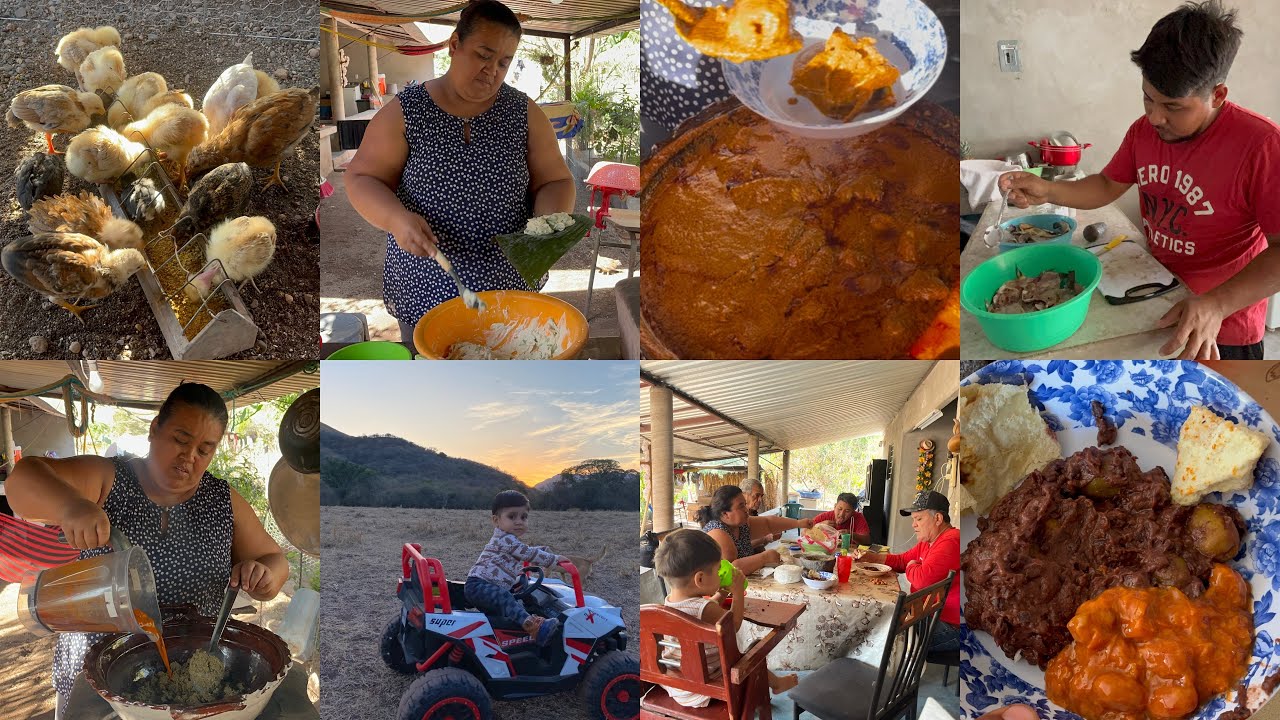 Preparando una Rica CHIMPA😋y Tamales Nejos😱+lo llevé a PASEAR🚘 #tendencia #paratiii #recetas #viral