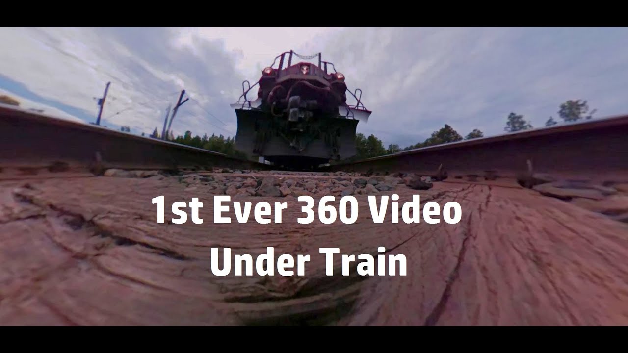 1st Ever 360 Video Underneath Freight Train