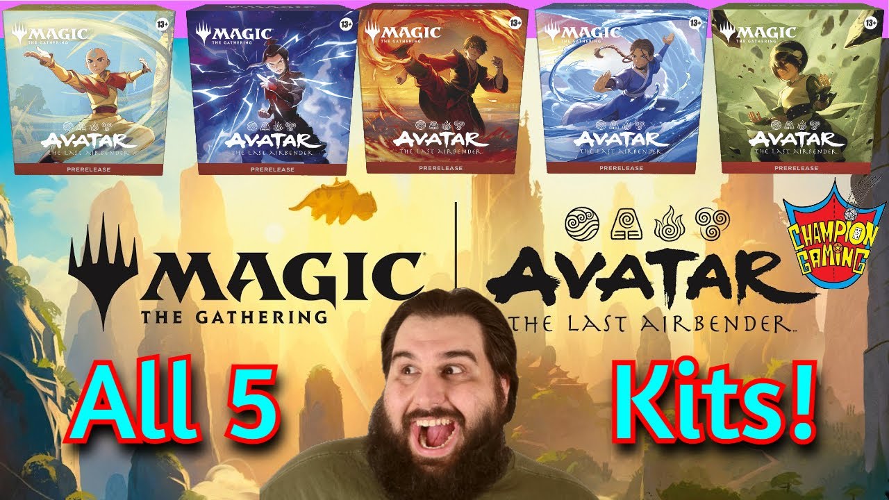 INCREDIBLE Pulls! - Magic the Gathering - Avatar: the Last Airbender - All 5 Pre-Release Kit Opening