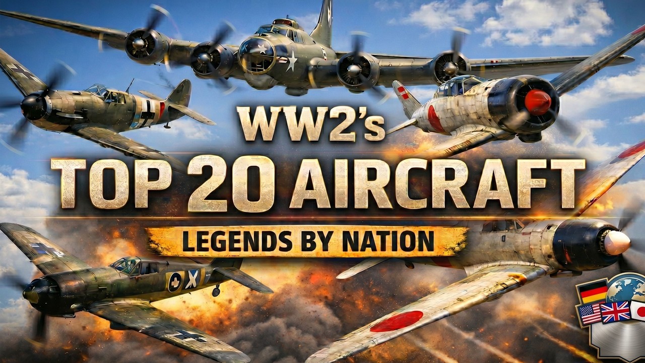 WW2&rsquo;s Top 20 Aircraft Legends by Nation