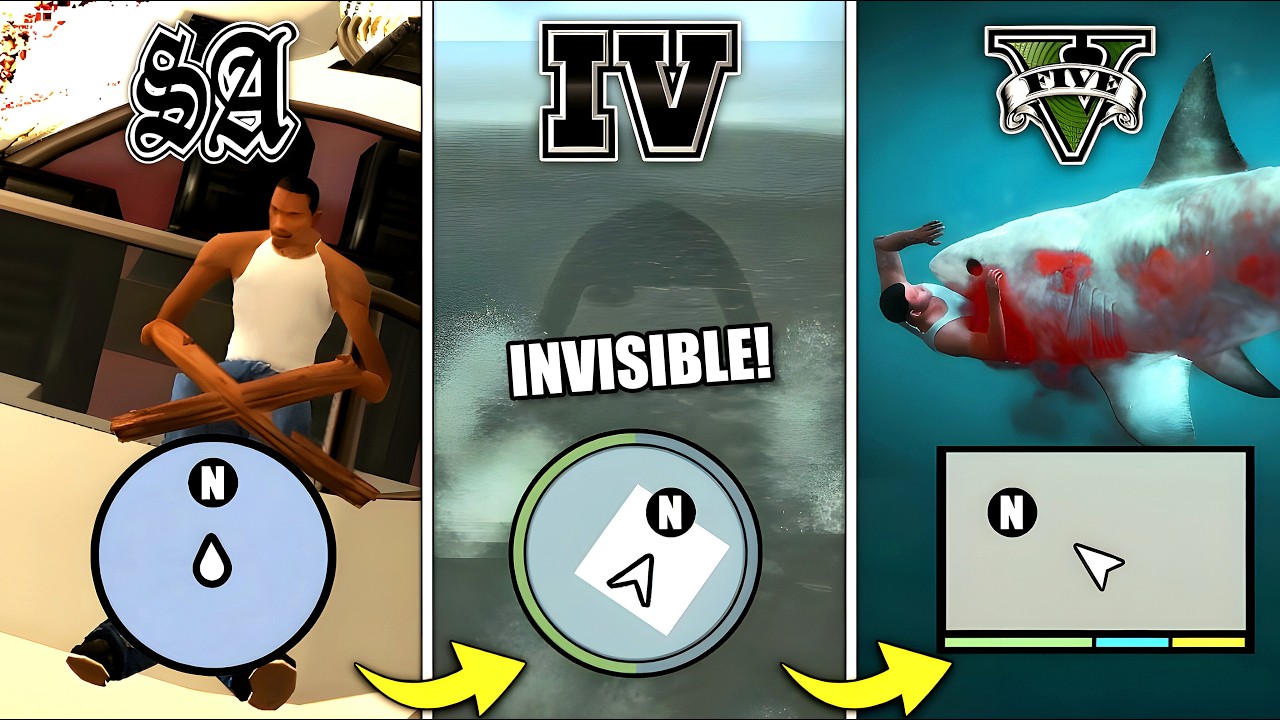 Что произойдёт, если доехать до отметки «N» в играх GTA! (GTA 3→GTA 5)