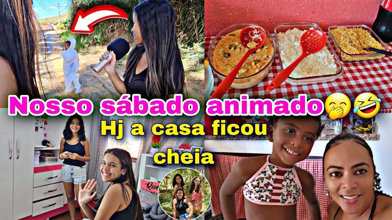 LARY RECEBEU VISITA+FIZ STROGONOFF E BOLO+CUIDANDO DA MINHA AFILHADA POR UM DIA INTEIRO
