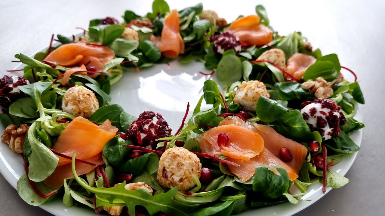 Salade de saumon fumé fromage de chèvre Աղցան ապխտած սաղմոն #food #salad #healthyfood #plat #cooking