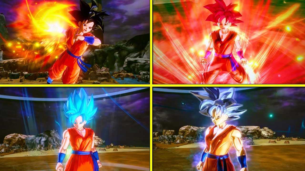 In an alternate Universe! Female Goku (All Forms & Transformation)