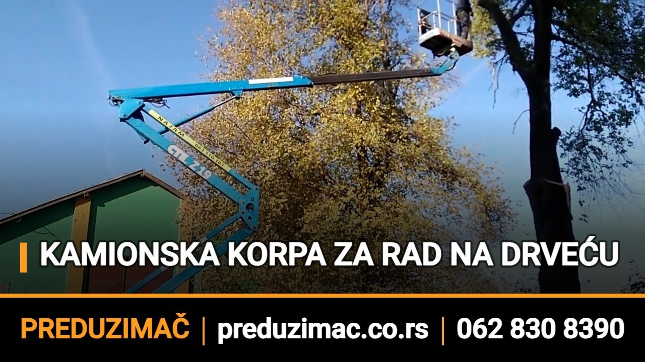 KAMIONSKA KORPA ZA RAD NA  DRVEĆU  062 830 8390  truck basket for working on trees