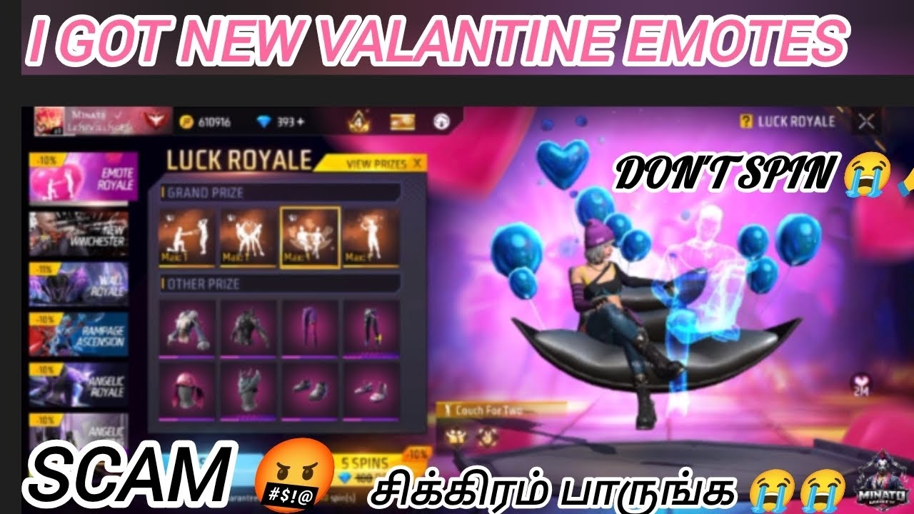 🥳New EMOTE ROYAL SPINNING VIDEO🥳 FREE FIRE TAMIL DON'T SPIN 😭😭 SCAM EVENT 🤬🤬 #freefire #viral#gaming