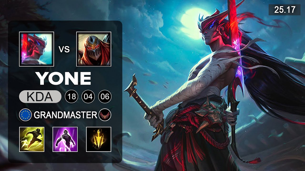 Yone vs Zed Top - EUW Grandmaster - Patch 25.17 Season 15