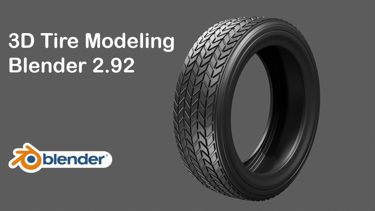 Tire Modeling Tutorial || Blender 2.92
