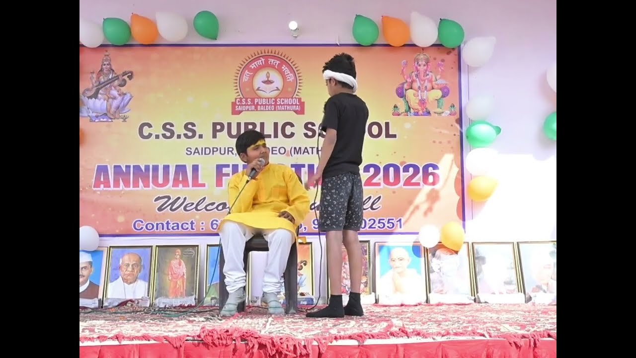 🌟 Kanjoos Pandit aur Moorkh Naukar | C.S.S. Public School | Comedy act