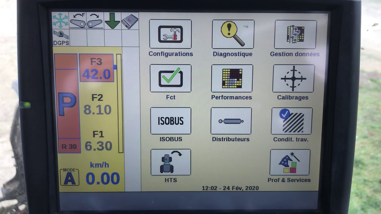 Connexion gps RTK base Ntrip intelliview4 ou afs700pro avec modem DCM300