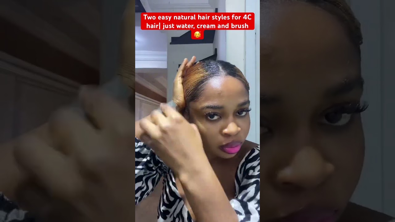 2 Easy Natural Hair Styles: Water & Cream 
