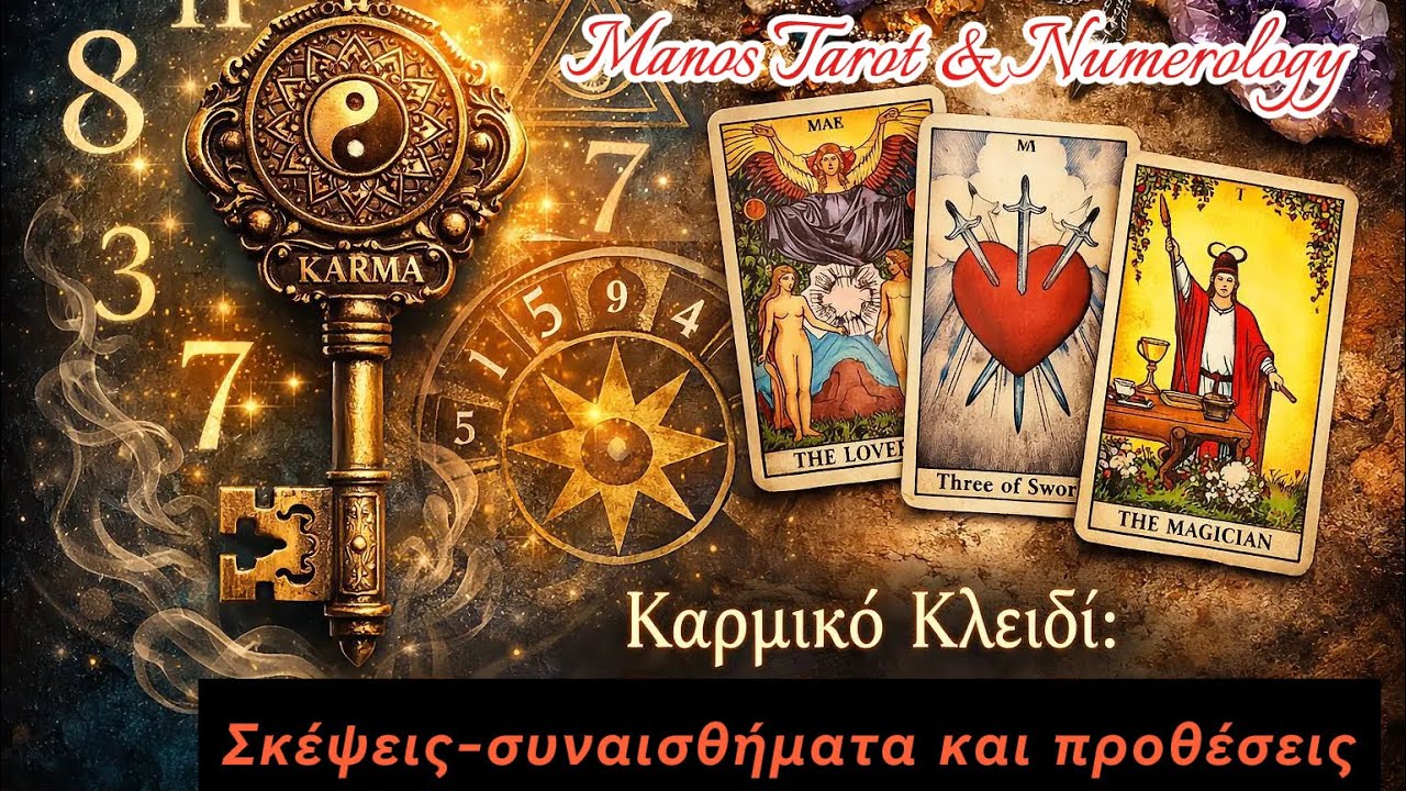 ❤️ΤΟ ΚΑΡΜΙΚΟ ΚΛΕΙΔΙ 🔑 ΣΚΕΨΕΙΣ-ΣΥΝΑΙΣΘΗΜΑΤΑ ΚΑΙ ΠΡΟΘΕΣΕΙΣ#manos_tarot #tarot #pickacard 