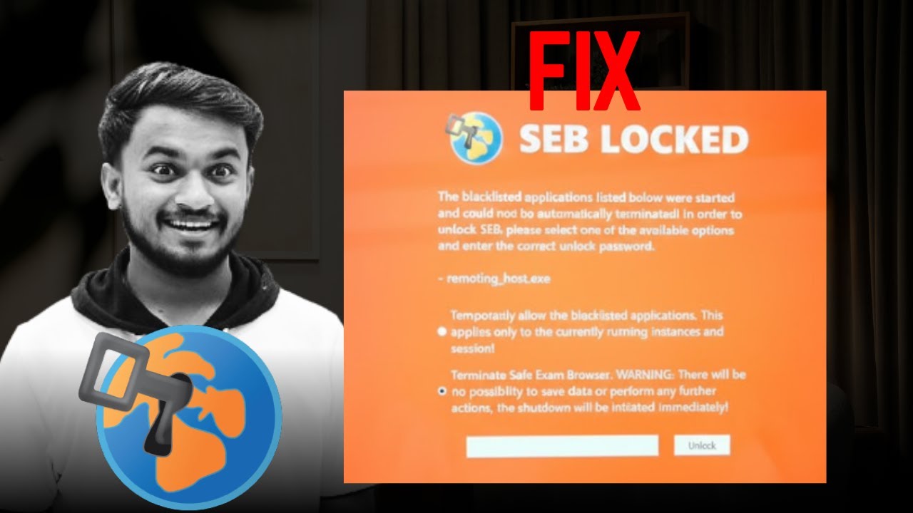 How to Fix SEB Locked: remoting_host.exe Error | Safe Exam Browser Solution