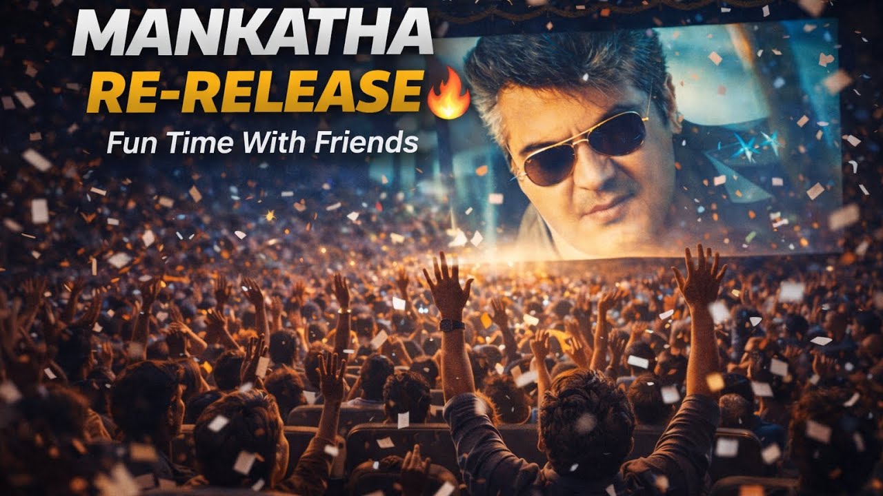 Fun Time with Friends at Mankatha Re-Release 🍿