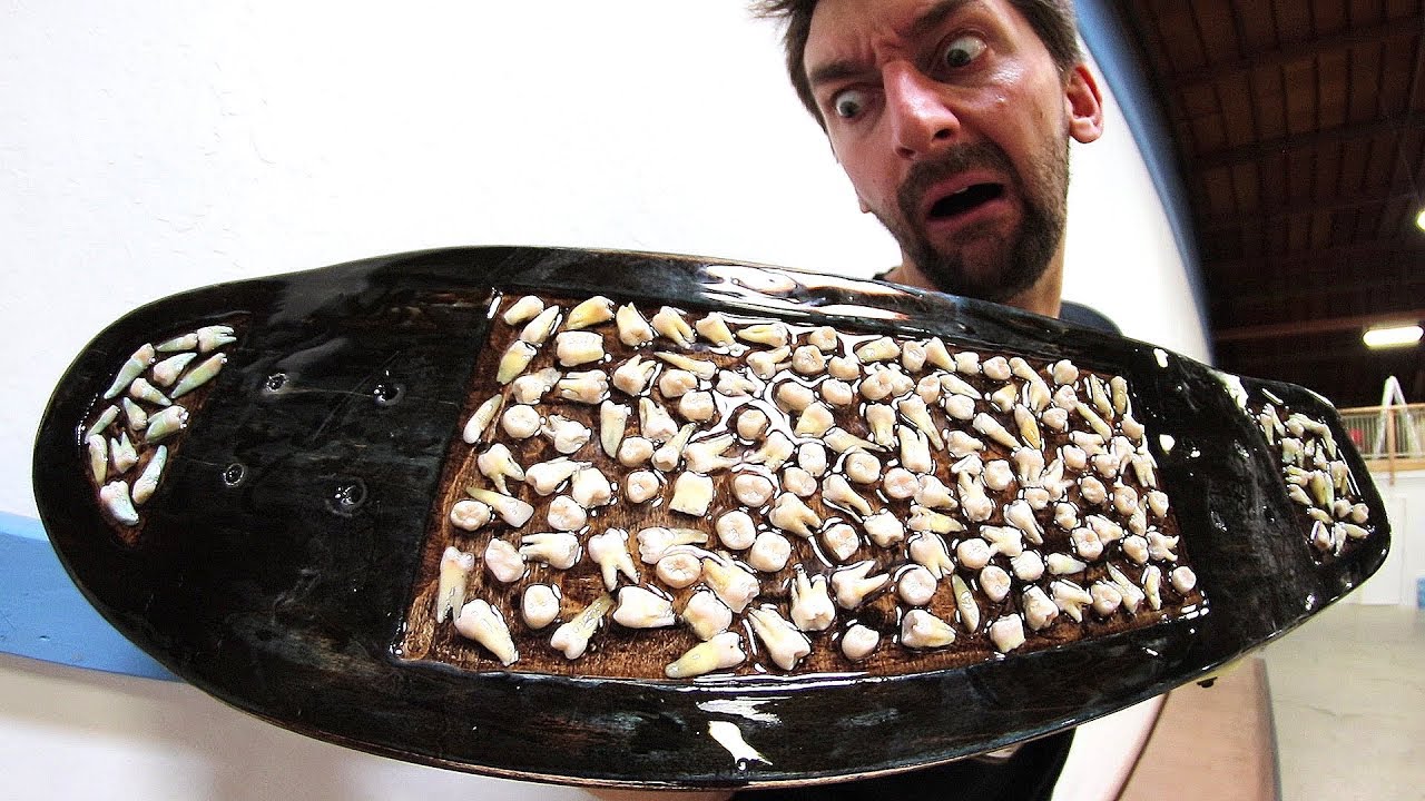 A SKATEBOARD MADE WITH REAL HUMAN TEETH! | YOU MAKE IT WE SKATE IT EP 144