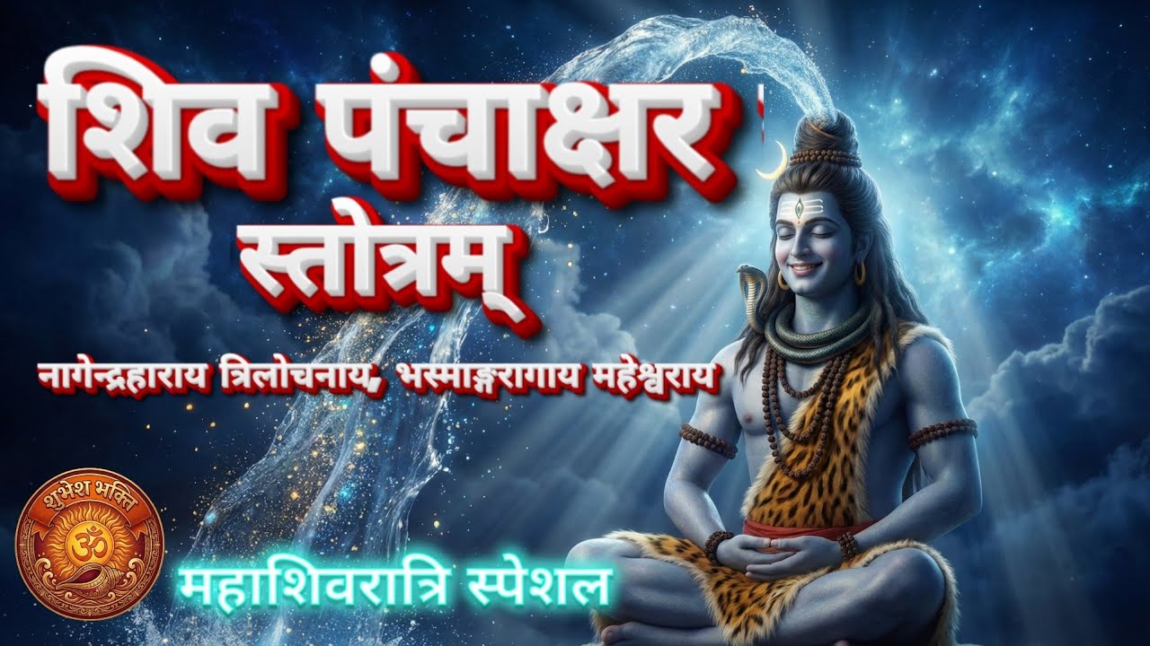 ​श्री शिव पंचाक्षर स्तोत्र (With Lyrics) | Naagendra Haaraaya Trilochanaya | Morning Shiva Bhajan
