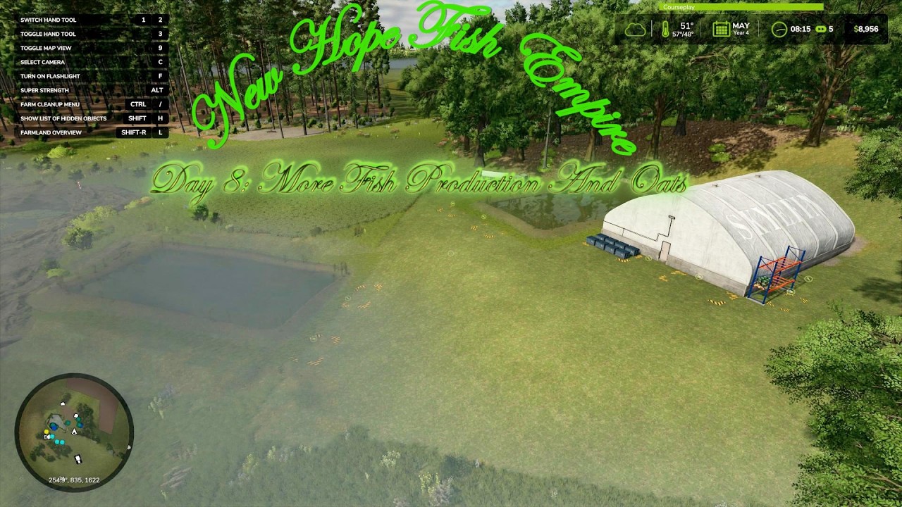 Day 8 New Hope Fish Empire - Getting the fish production going(fs25)